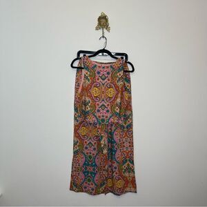 Multicolor Printed Wide Leg Set S